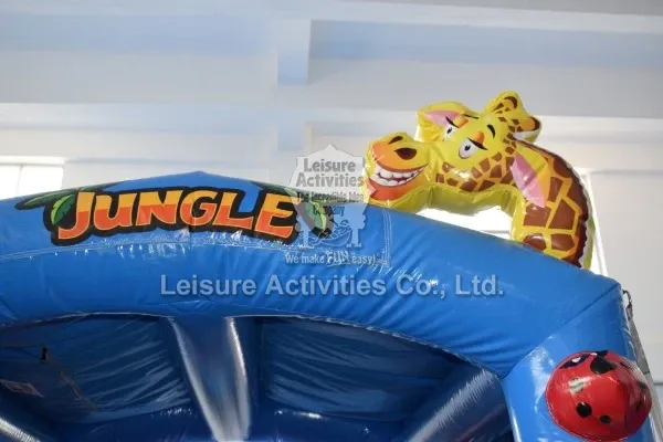 Mini Inflatable Bouncy Castle Jungle With Roof