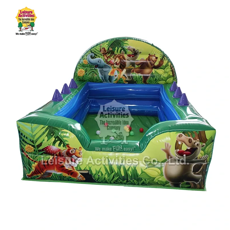 Inflatable Jungle Ball Pool with Air Jugglers