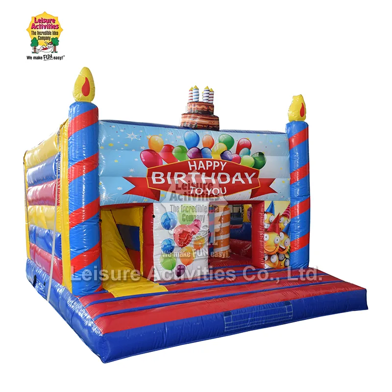 Standard Inflatable Multiplay Bouncy Castles Happy Birthday
