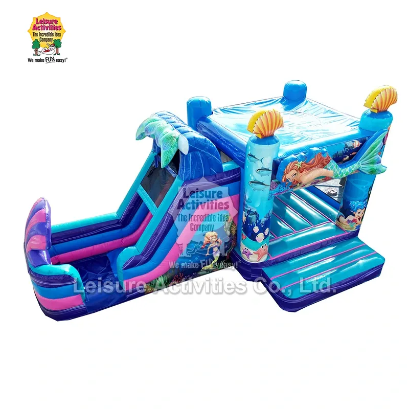 Super Inflatable Multiplay Mermaid Bouncy Castles